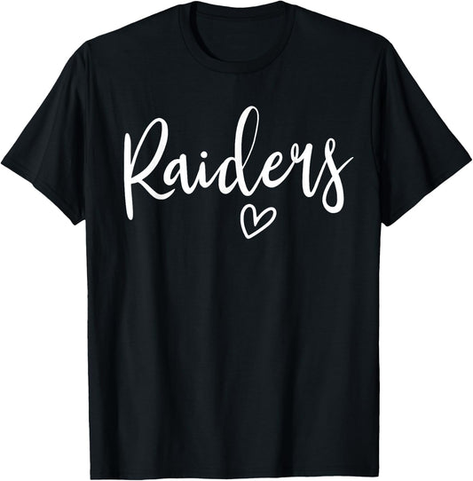 Raiders High School Raiders Sports Team Women's Raiders T-Shirt - T-Shirt | Black