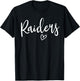 Raiders High School Raiders Sports Team Women's Raiders T-Shirt - T-Shirt | Black