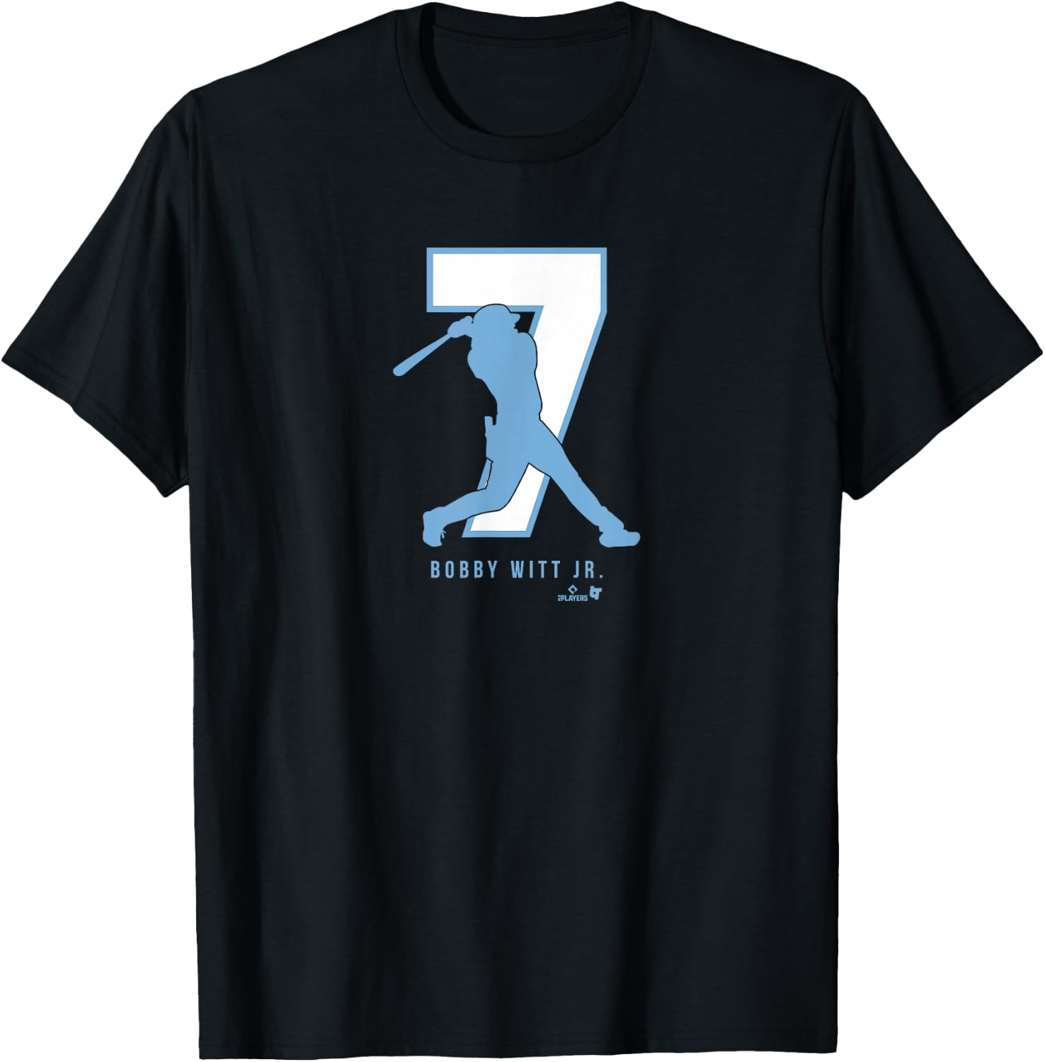 Bobby Witt Jr. 7 - Kansas City Baseball T-Shirt - T-Shirt | Black
