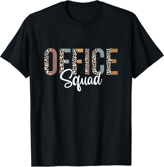 Office Squad Administrative Gifts Assistant School Secretary T-Shirt - T-Shirt | Black