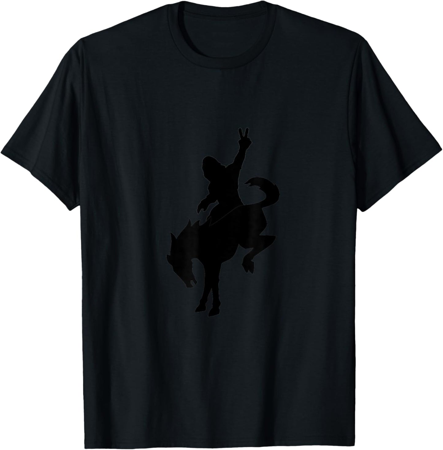 Sasquatch riding Bronco T-Shirt - T-Shirt | Black