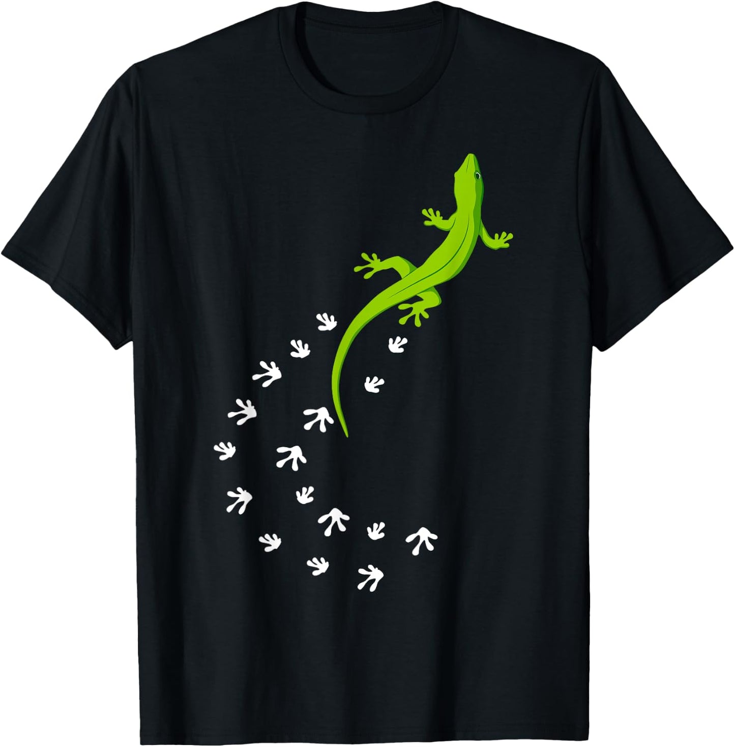 Cool Lizard Design Women Gecko Pet Animal Creature T-Shirt - T-Shirt | Black