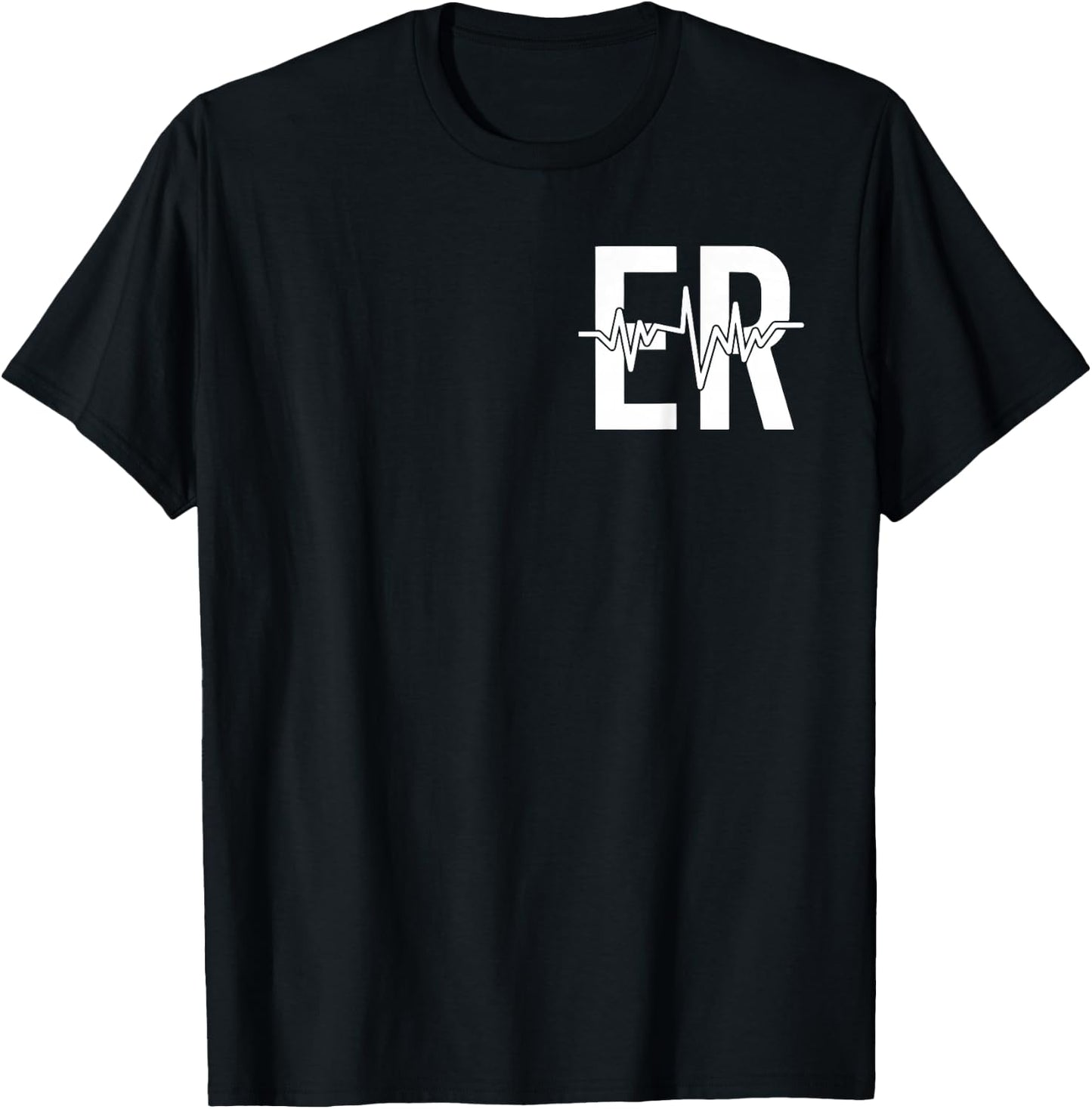 Emergency Department ER Nurse front + back Emergency Room T-Shirt - T-Shirt | Black