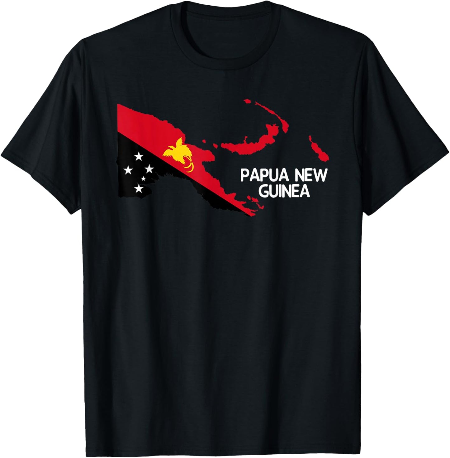 Papua New Guinea Flag T-Shirt - T-Shirt | Black