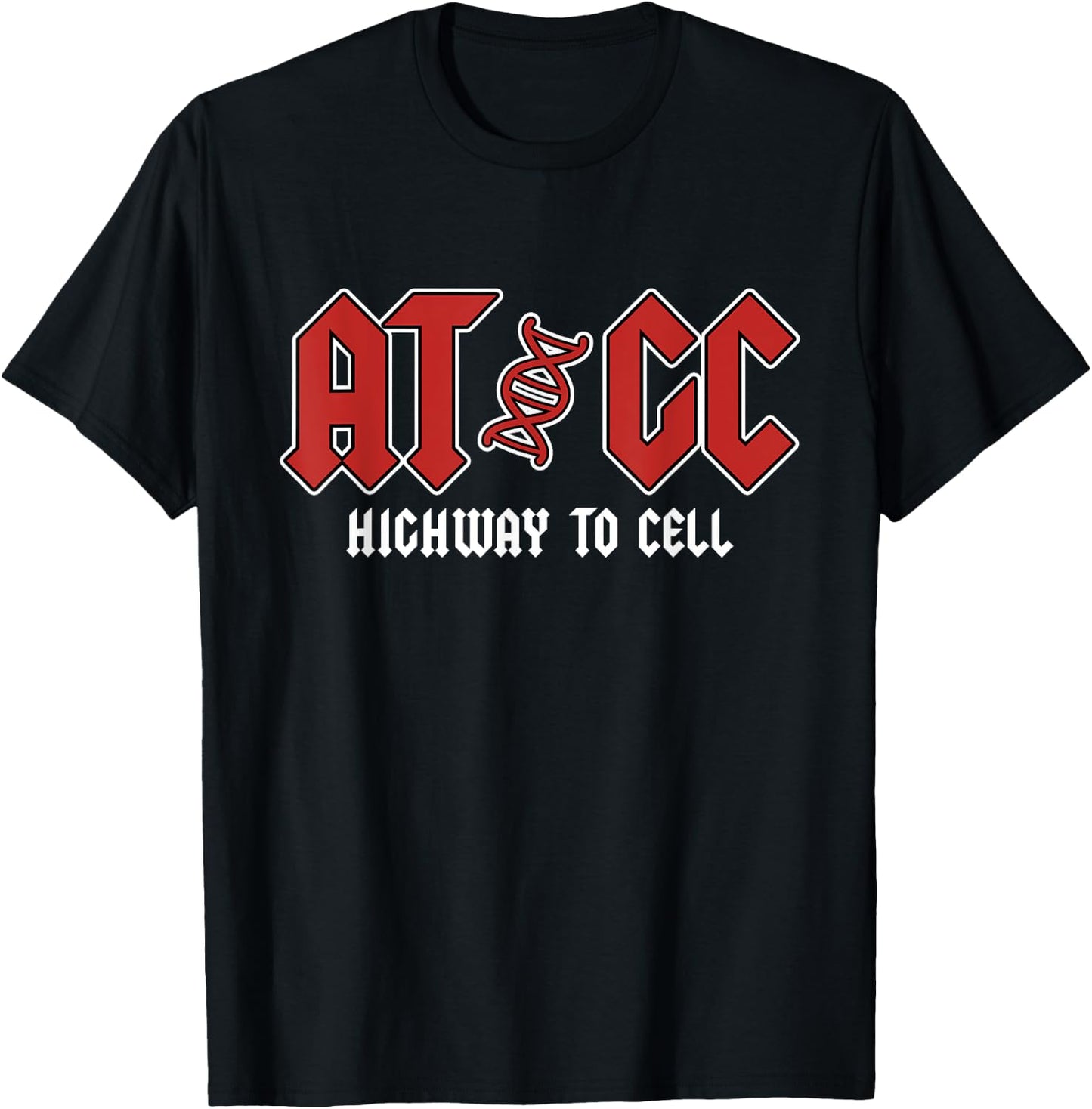 at/GC - Funny Teacher Student Biology T-Shirt - T-Shirt | Black