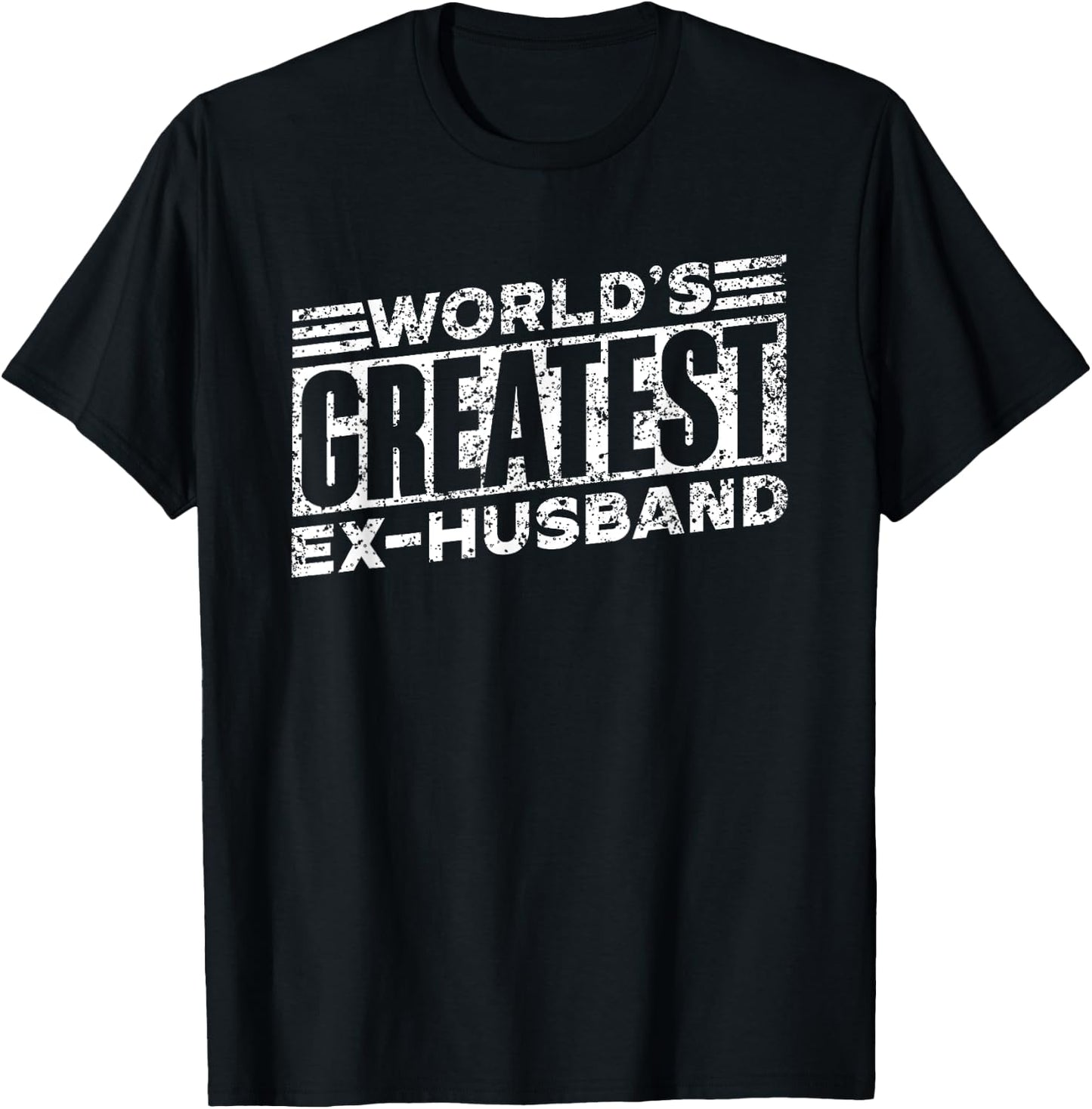 World's Greatest Ex-Husband Man Divorce Split Ex Husband T-Shirt - T-Shirt | Black