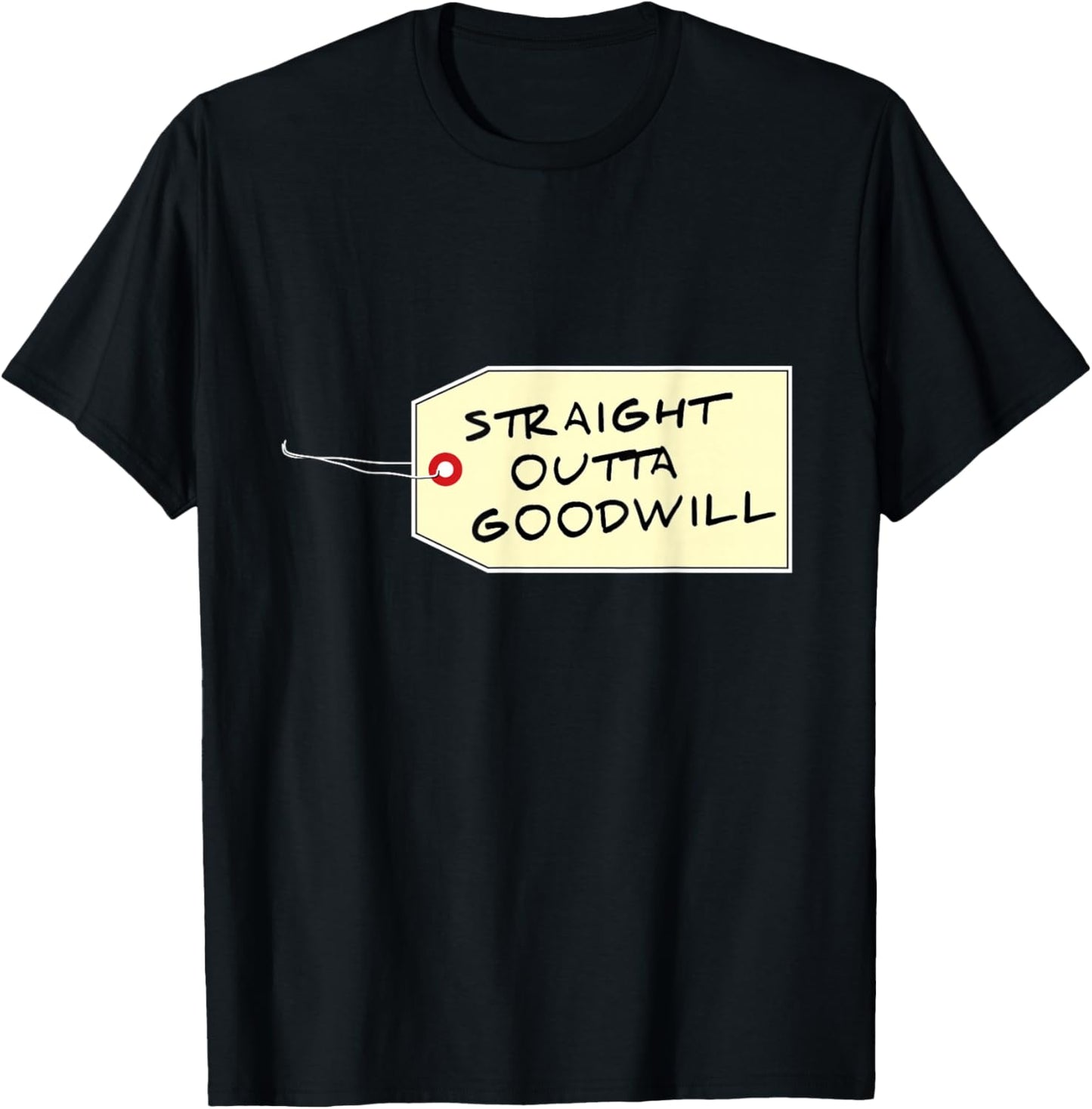 Straight Outta Goodwill Antique Collector Yard Sale T-Shirt - T-Shirt | Black