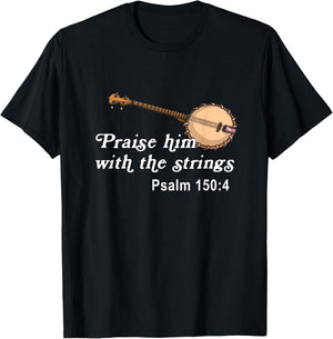 Banjo Bluebird Tennesse Mandolin Bluegrass T-Shirt - T-Shirt | Black