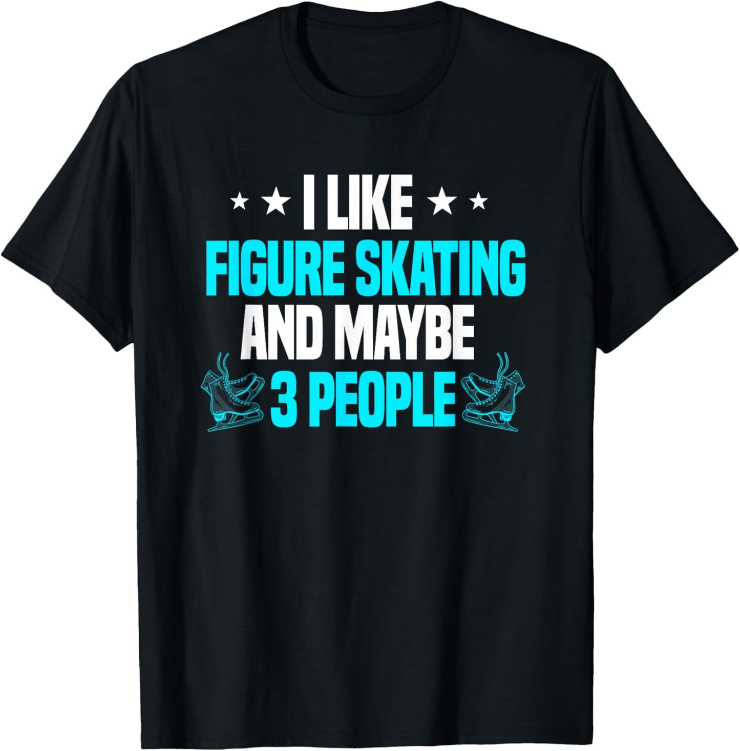 Figure Skating Introvert Ice Skater Coach Skates Sport T-Shirt - T-Shirt | Black