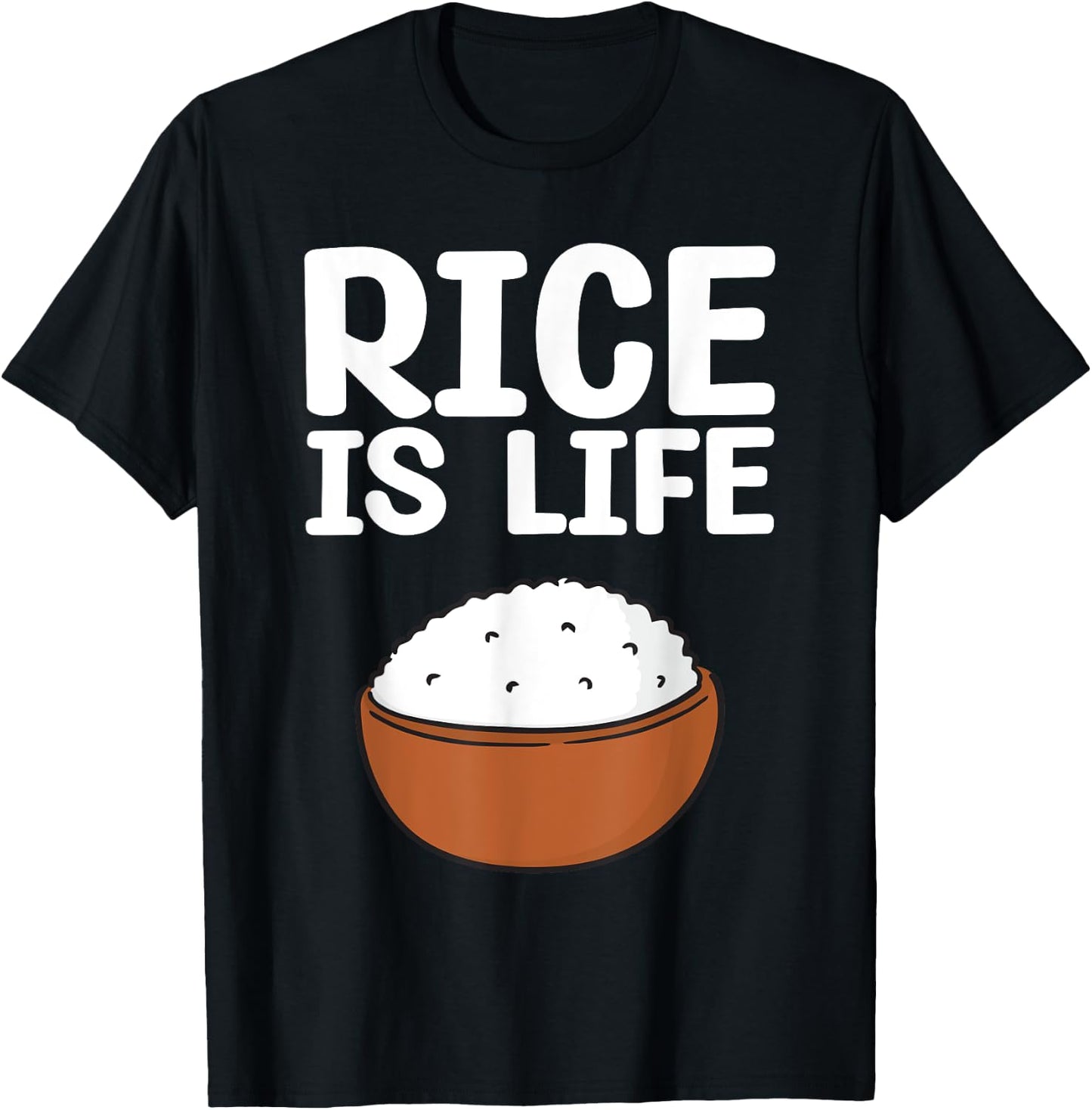 Cool Rice Design Women White Food Cooker Rice Lover T-Shirt - T-Shirt | Black