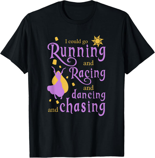 I Could Go Running and Racing and Dancing and Chasing T-Shirt - T-Shirt | Black