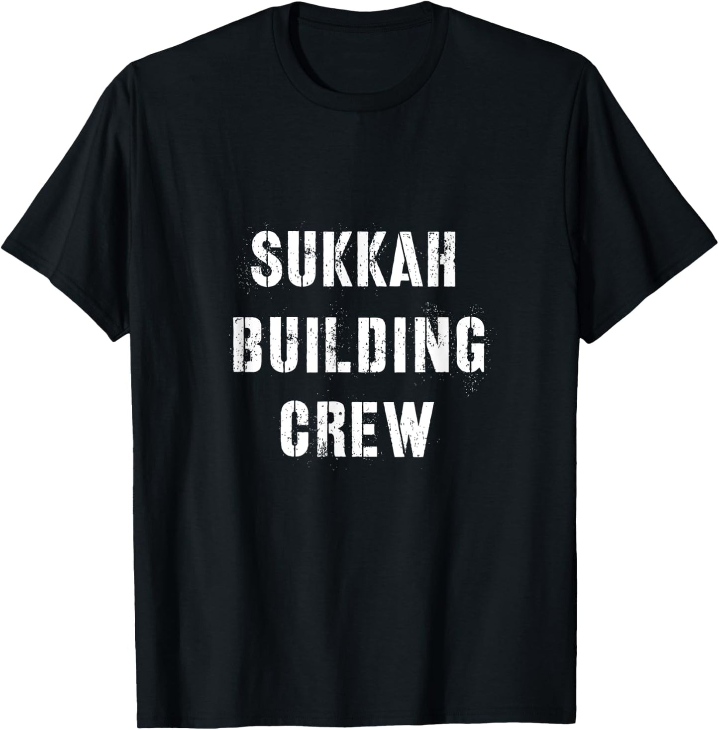 Sukkah Building Crew Sukkot Jewish Holiday Lulav Shofar T-Shirt - T-Shirt | Black