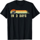 Vintage Christian A Lot Can Happen In 3 Days Inspirational T-Shirt - T-Shirt | Black