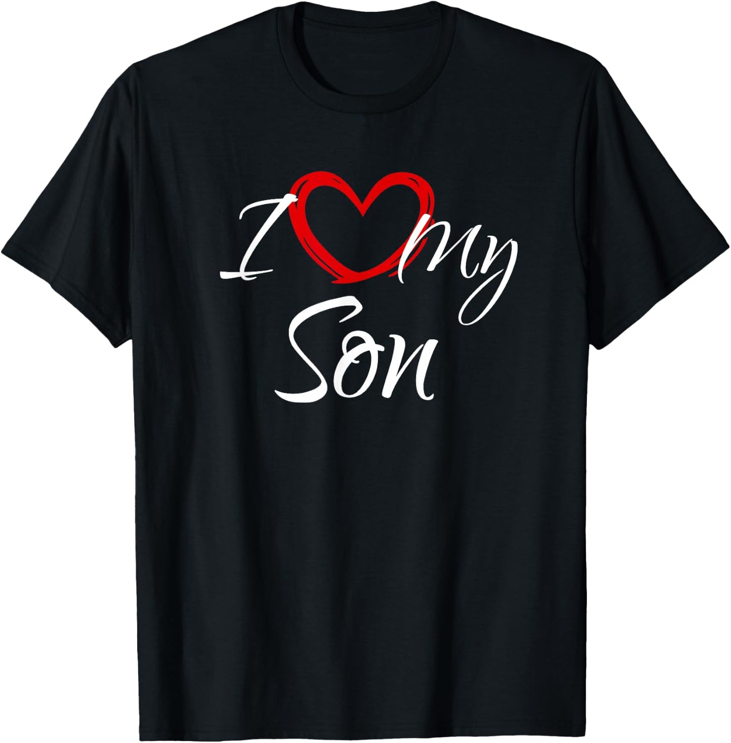 I Love My Son, I Heart My Son T-Shirt - T-Shirt | Black