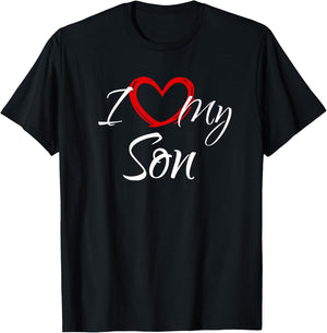 I Love My Son, I Heart My Son T-Shirt - T-Shirt | Black