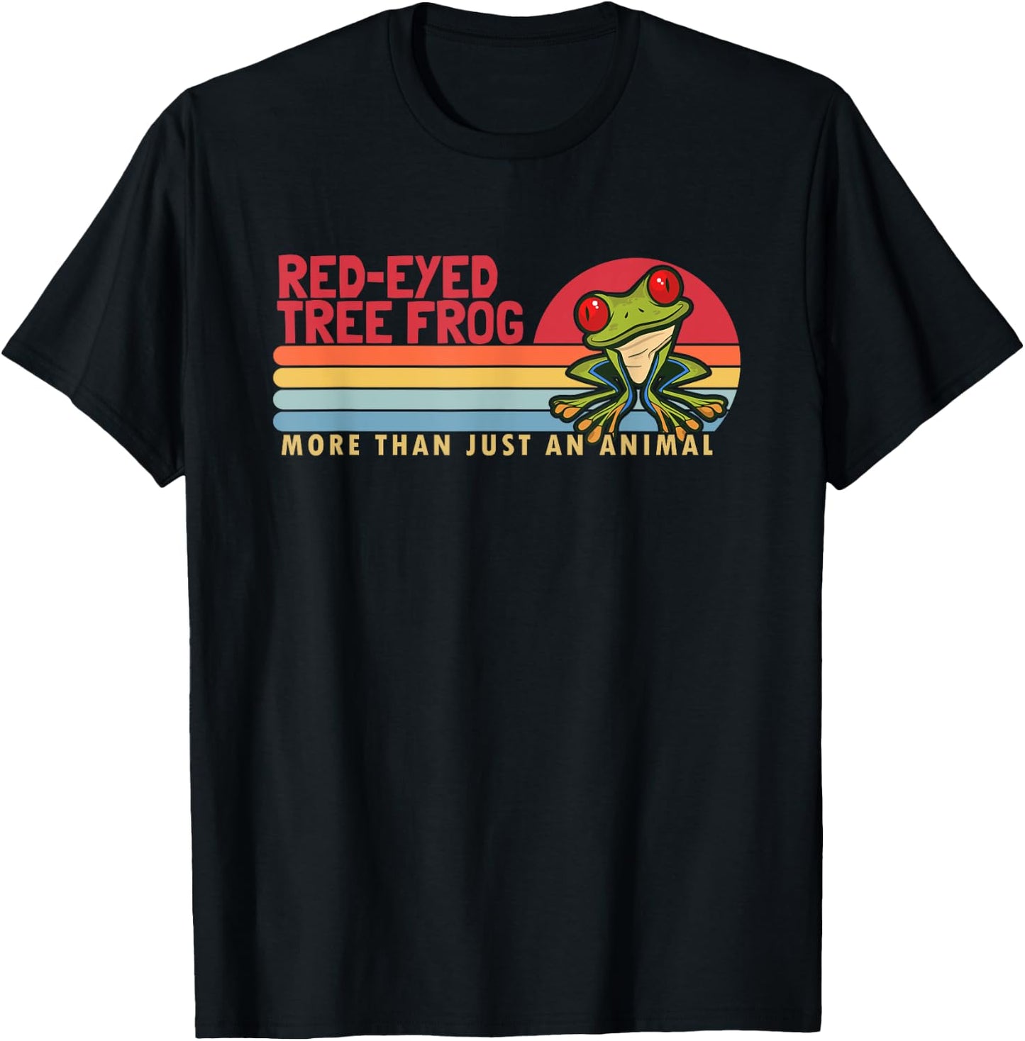 Red-Eyed Tree Frog more than an Animal Red Eyed Tree Frog T-Shirt - T-Shirt | Black