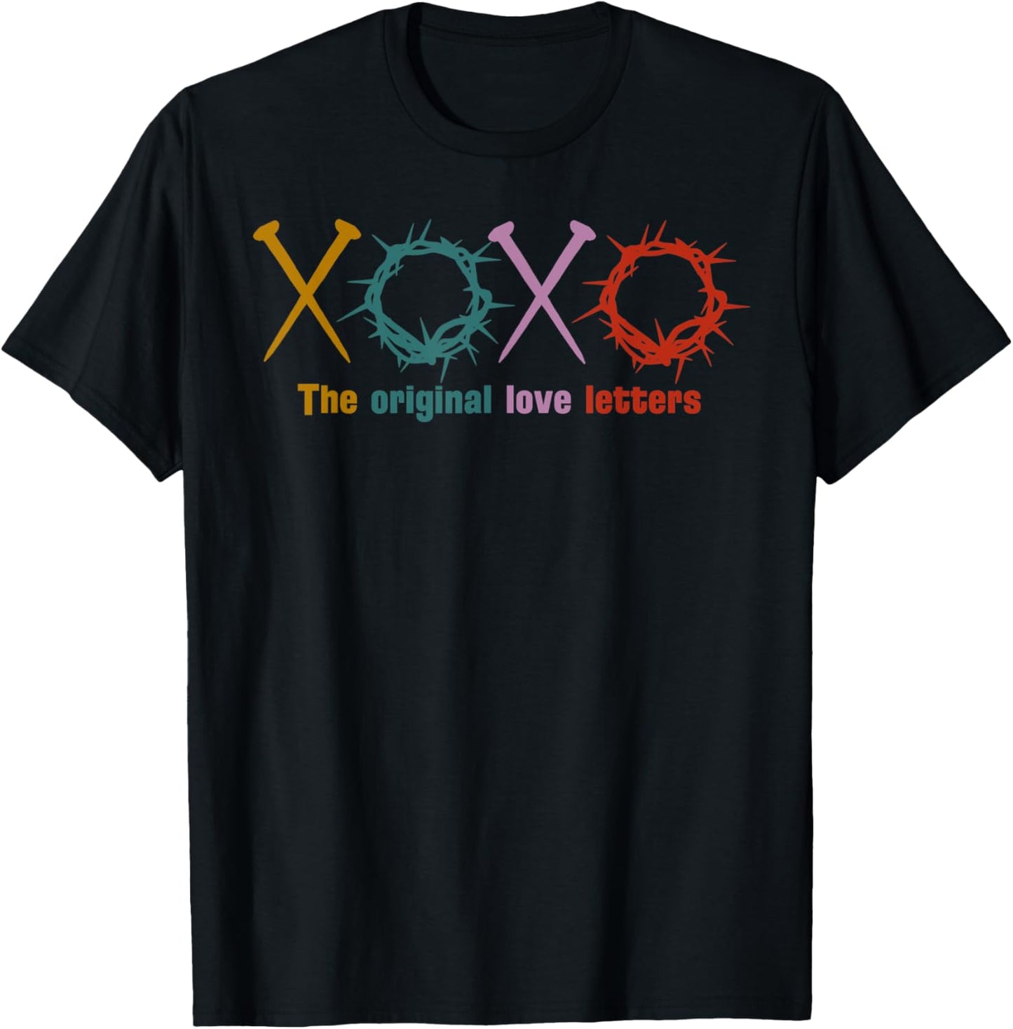 XoXo The Original Love Letters Jesus Christian Lover T-Shirt - T-Shirt | Black