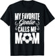 My Favorite Goalie Calls Me Mom Soccer Player Mother's Day T-Shirt - T-Shirt | Black