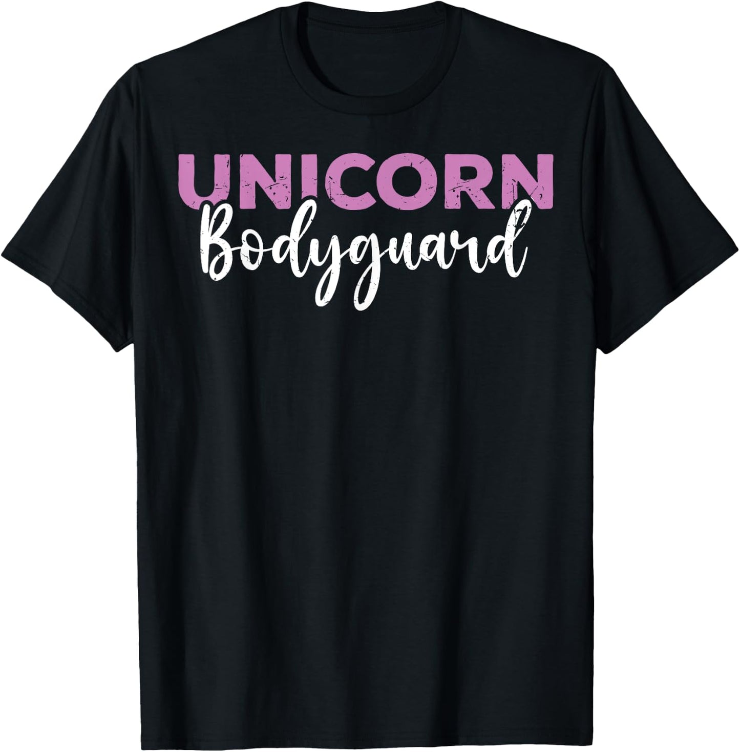 Costume Dad Funny Unicorn Bodyguard Unicorn Security Men T-Shirt - T-Shirt | Black