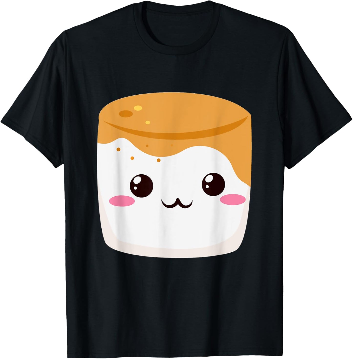 Kawaii Halloween Group Costume S'mores Caramel Marshmallow T-Shirt - T-Shirt | Black