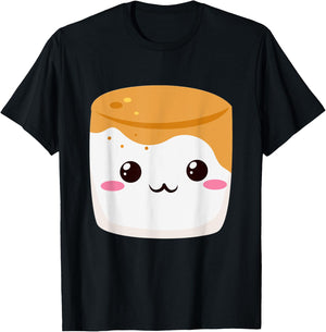 Kawaii Halloween Group Costume S'mores Caramel Marshmallow T-Shirt - T-Shirt | Black