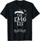 Emo Elf Matching Family Christmas Funny T-Shirt - T-Shirt | Black