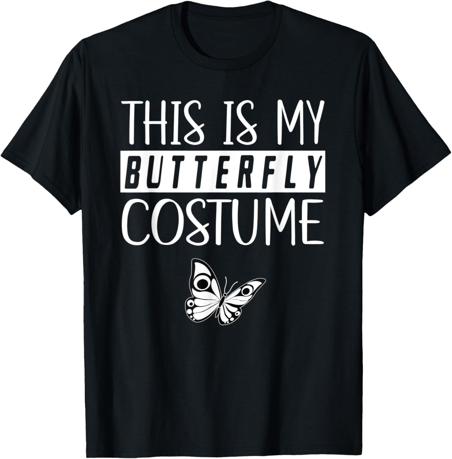 This Is My Butterfly Costume Party Matching Couple T-Shirt - T-Shirt | Black