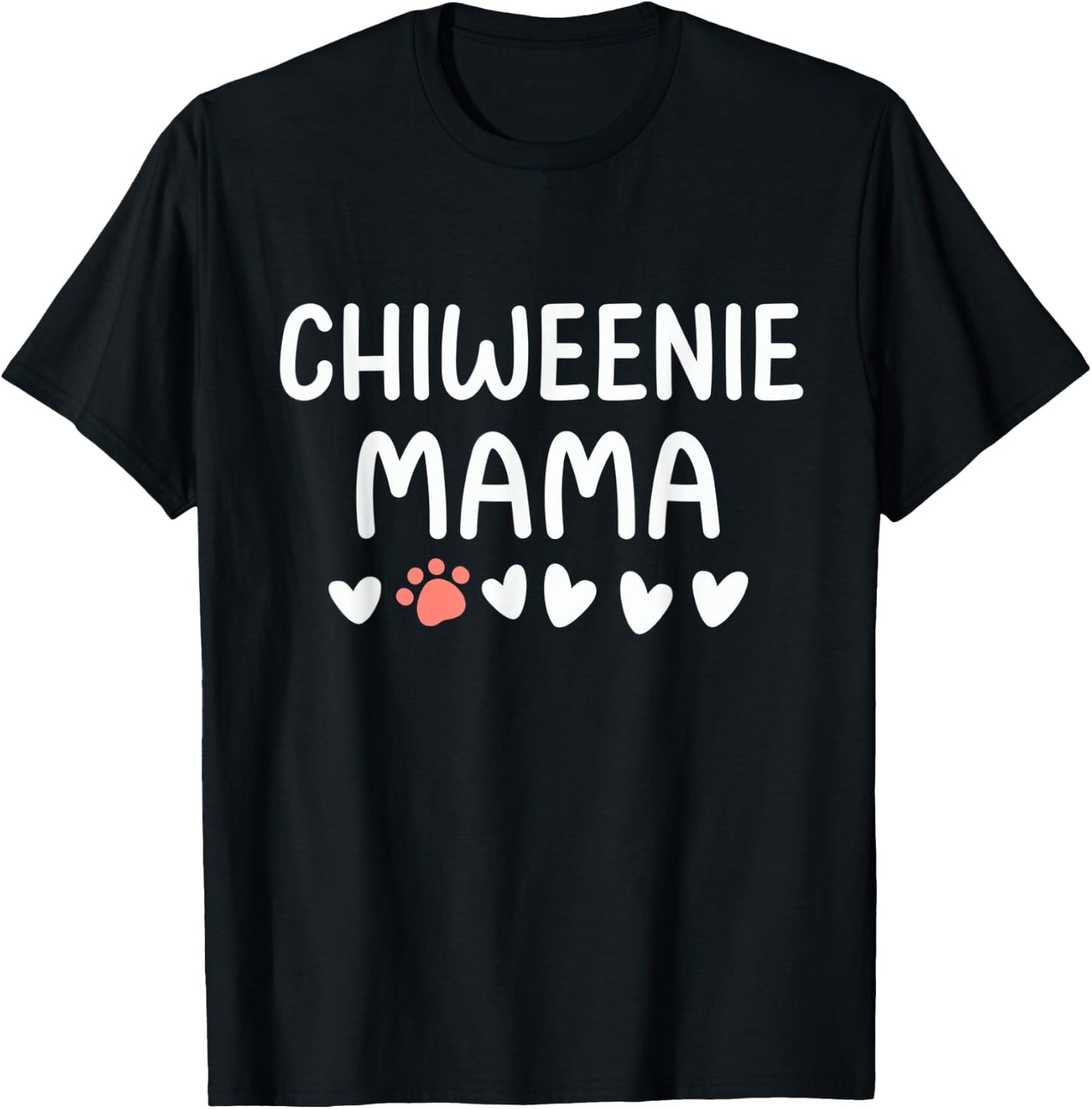 Chiweenie Mama Dog Mom T-Shirt - T-Shirt | Black