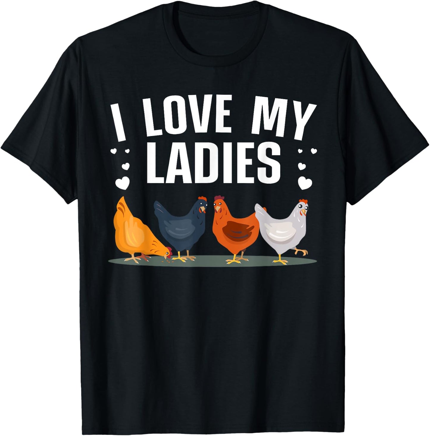 Funny Chicken Art Men Women Ladies Chicken Farmer Whisperer T-Shirt - T-Shirt | Black
