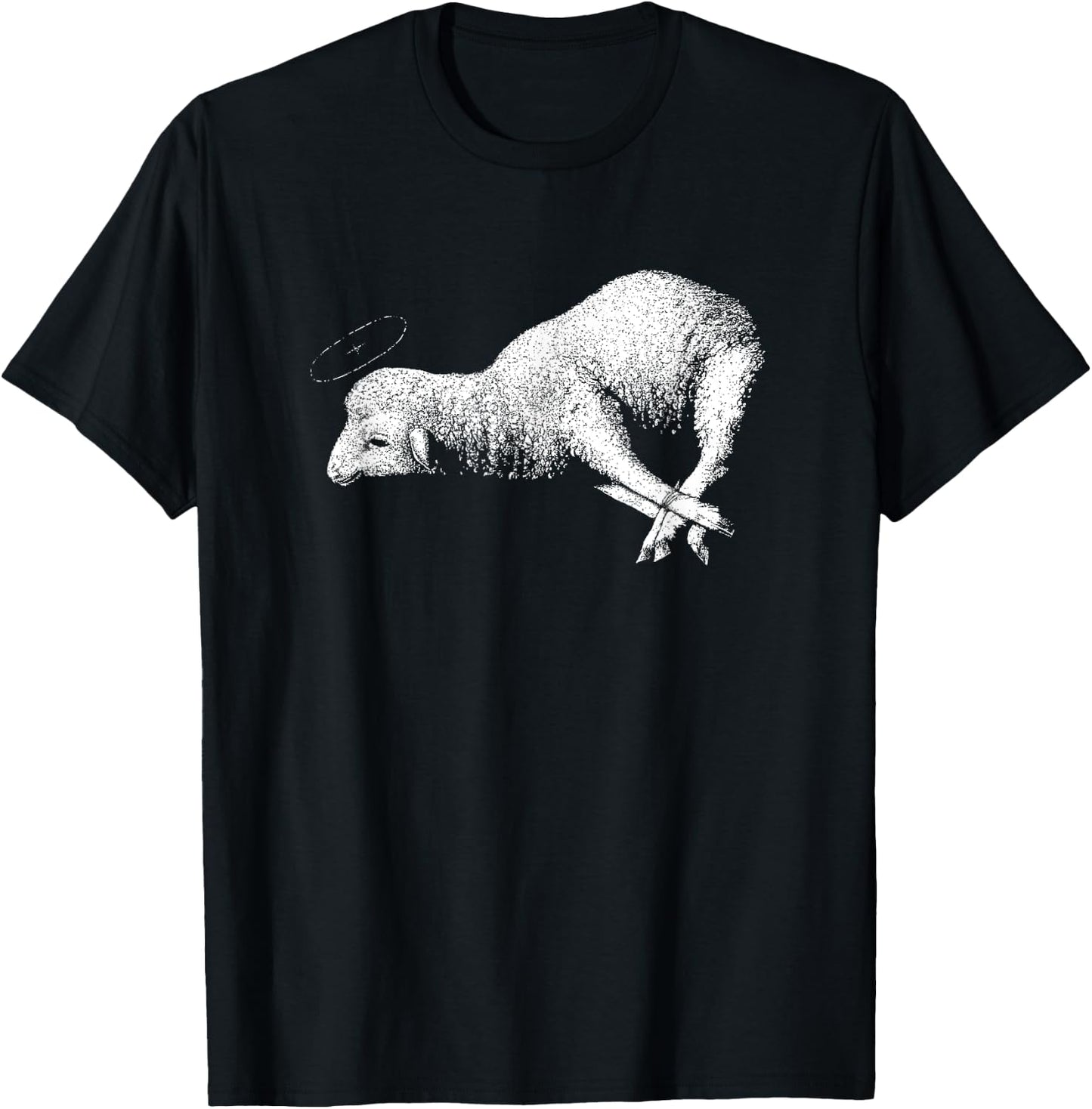 Agnus Dei, Lamb of God, Agnus Dei, Lamb of God, Jesus Christ, Christian T-Shirt - T-Shirt | Black