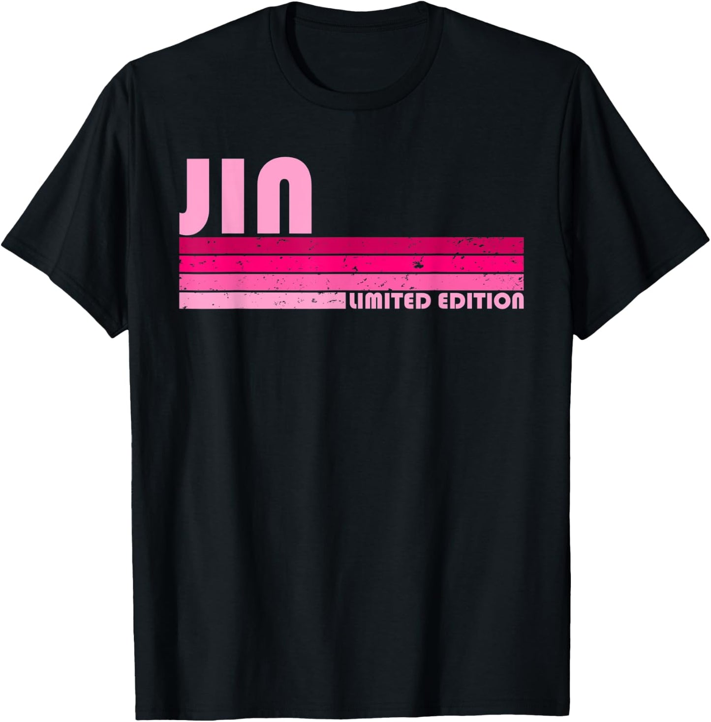 JIN Name Personalized Retro Vintage 80s 90s Birthday T-Shirt - T-Shirt | Black