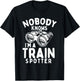 Nobody Knows I'm A Train Spotter - Railway Railroad Lover T-Shirt - T-Shirt | Black