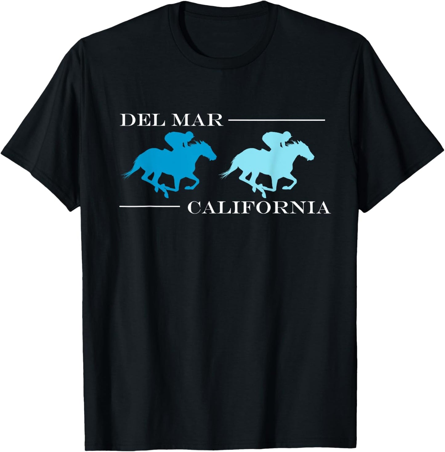 Del Mar California Horse Racing T-Shirt - T-Shirt | Black