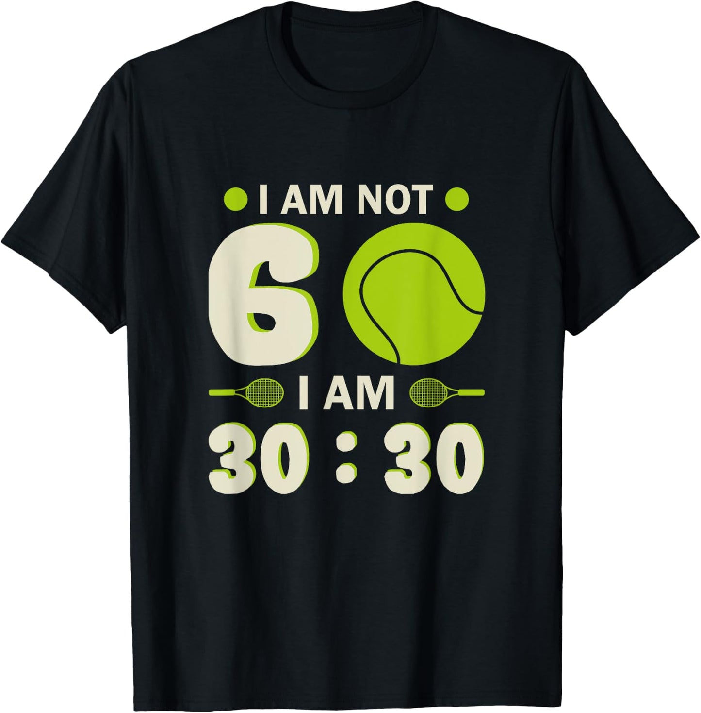 60th Birthday Tennis Player Tennis 60 Years T-Shirt - T-Shirt | Black