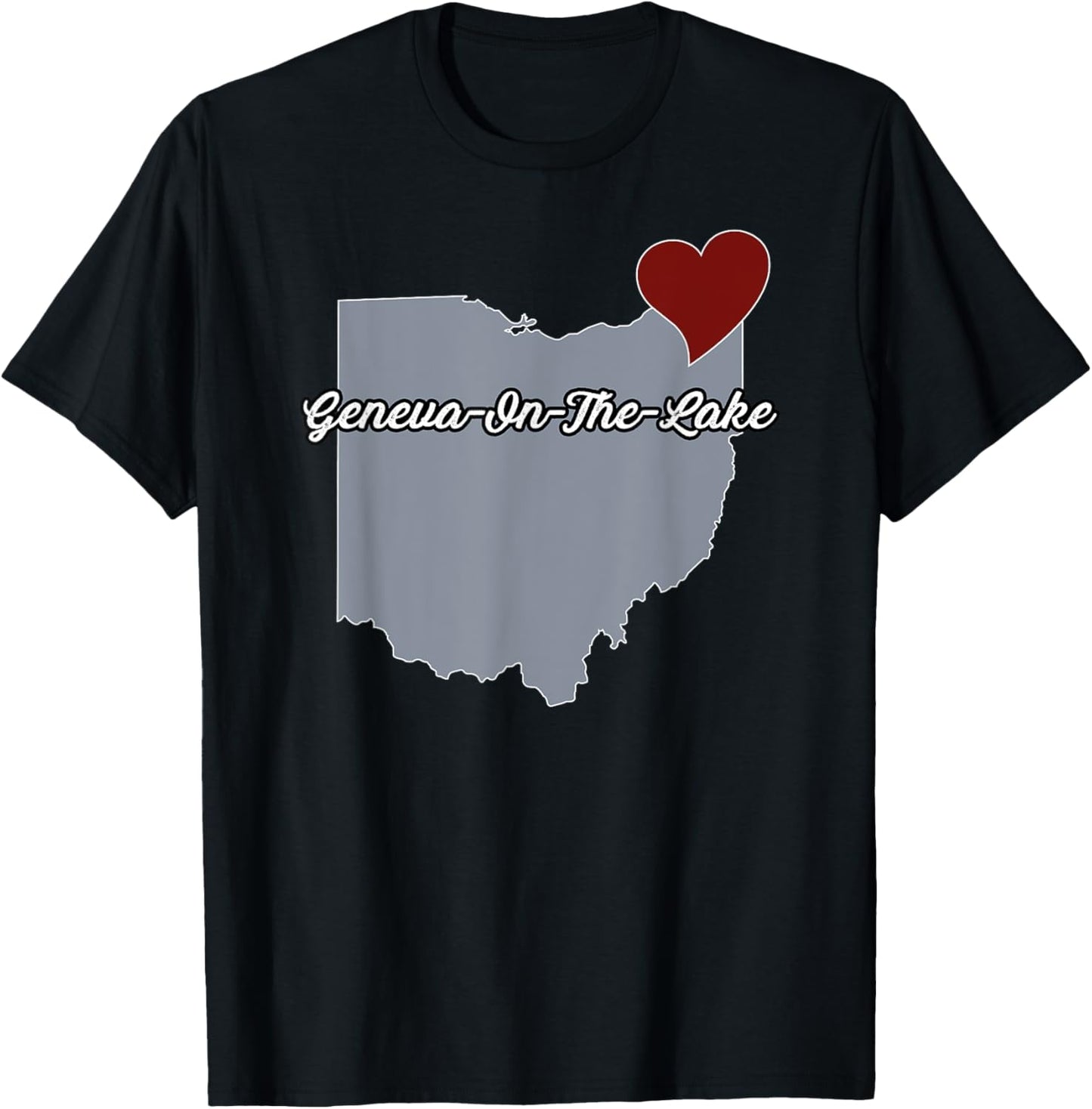Geneva-On-The-Lake - Ohio | OH USA City Souvenir City State T-Shirt - T-Shirt | Black