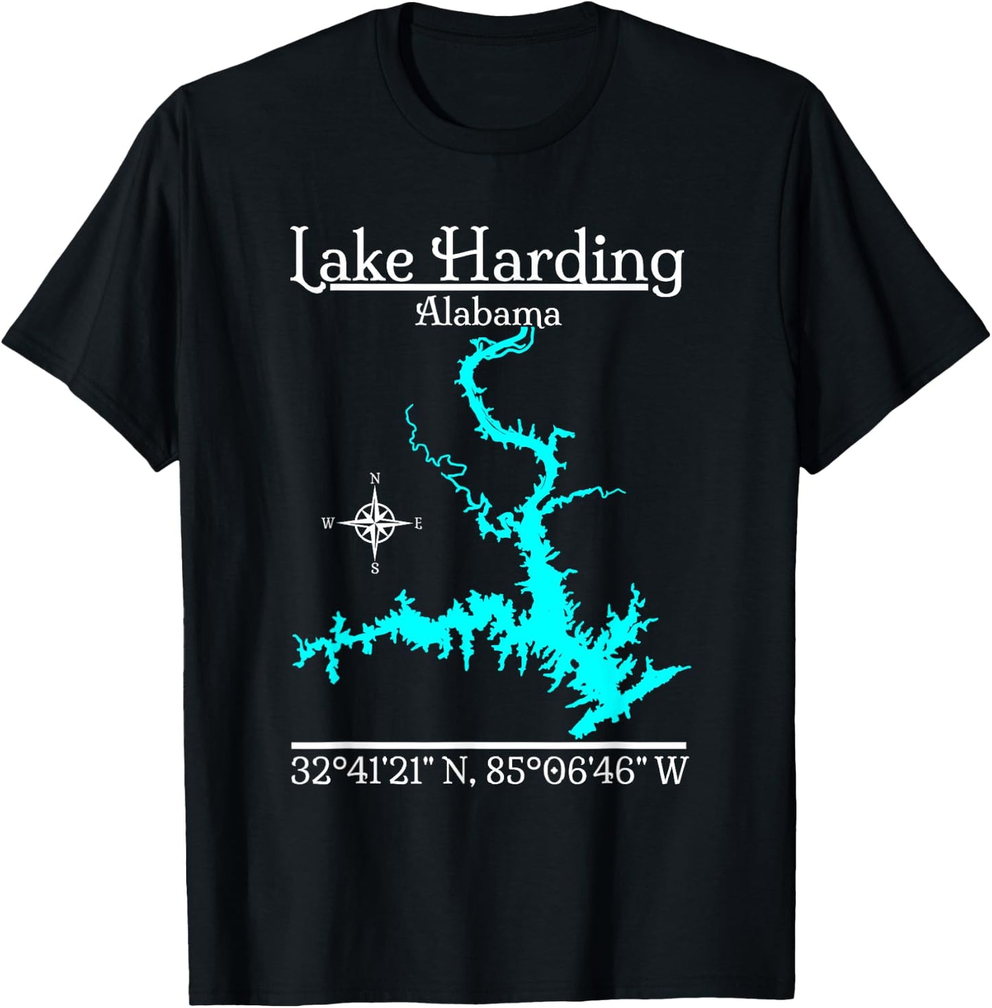 Lake Harding, Alabama T-Shirt - T-Shirt | Black