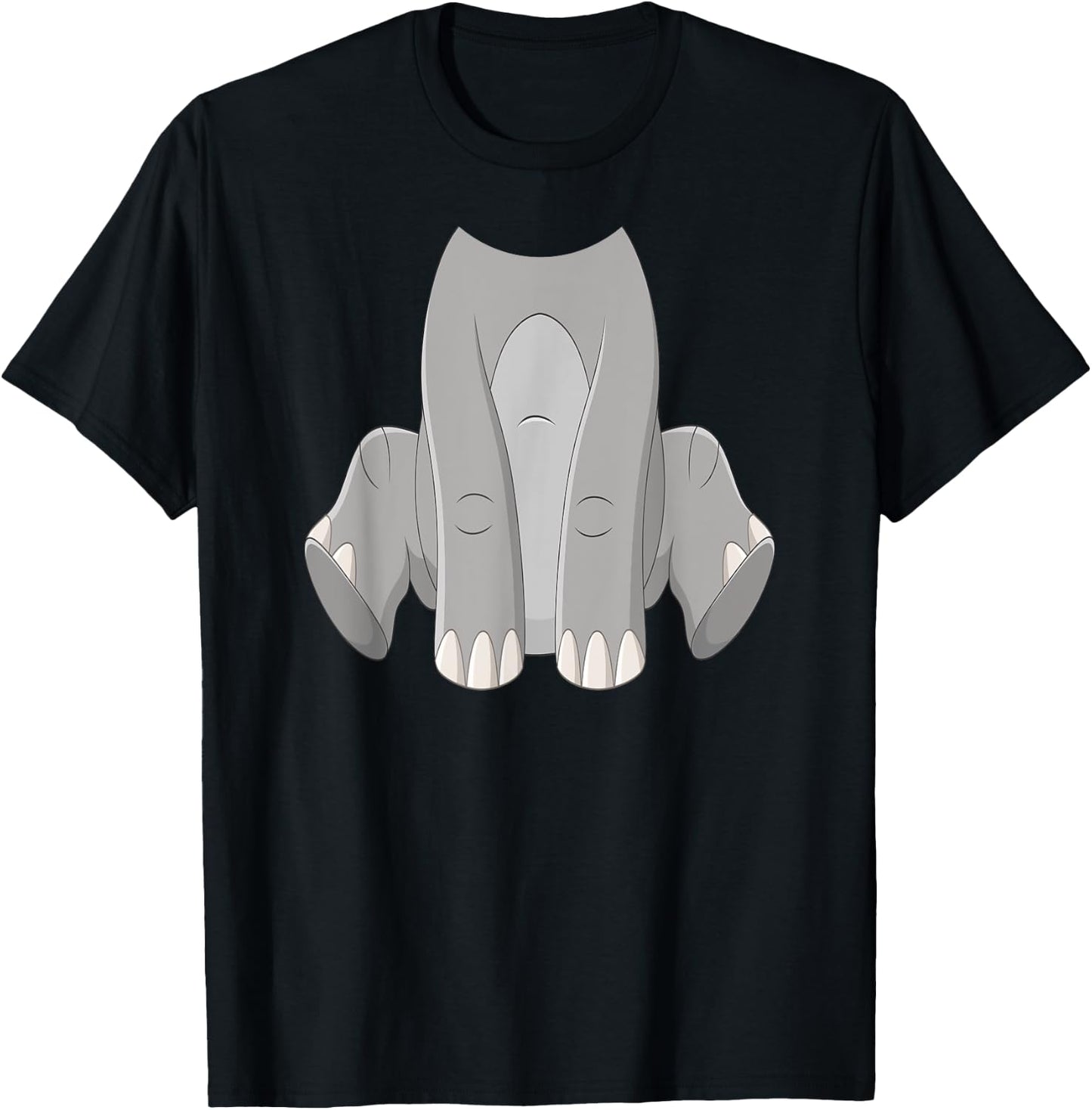 Elephant Costume Cute Boys Girls Zoo T-Shirt - T-Shirt | Black