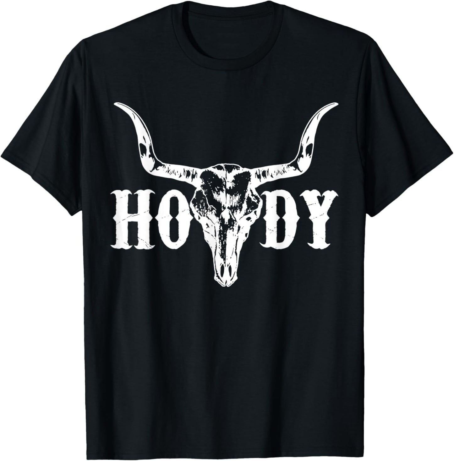 Howdy Cowboy Cowgirl Rodeo Horse Riding Texas Southern T-Shirt - T-Shirt | Black