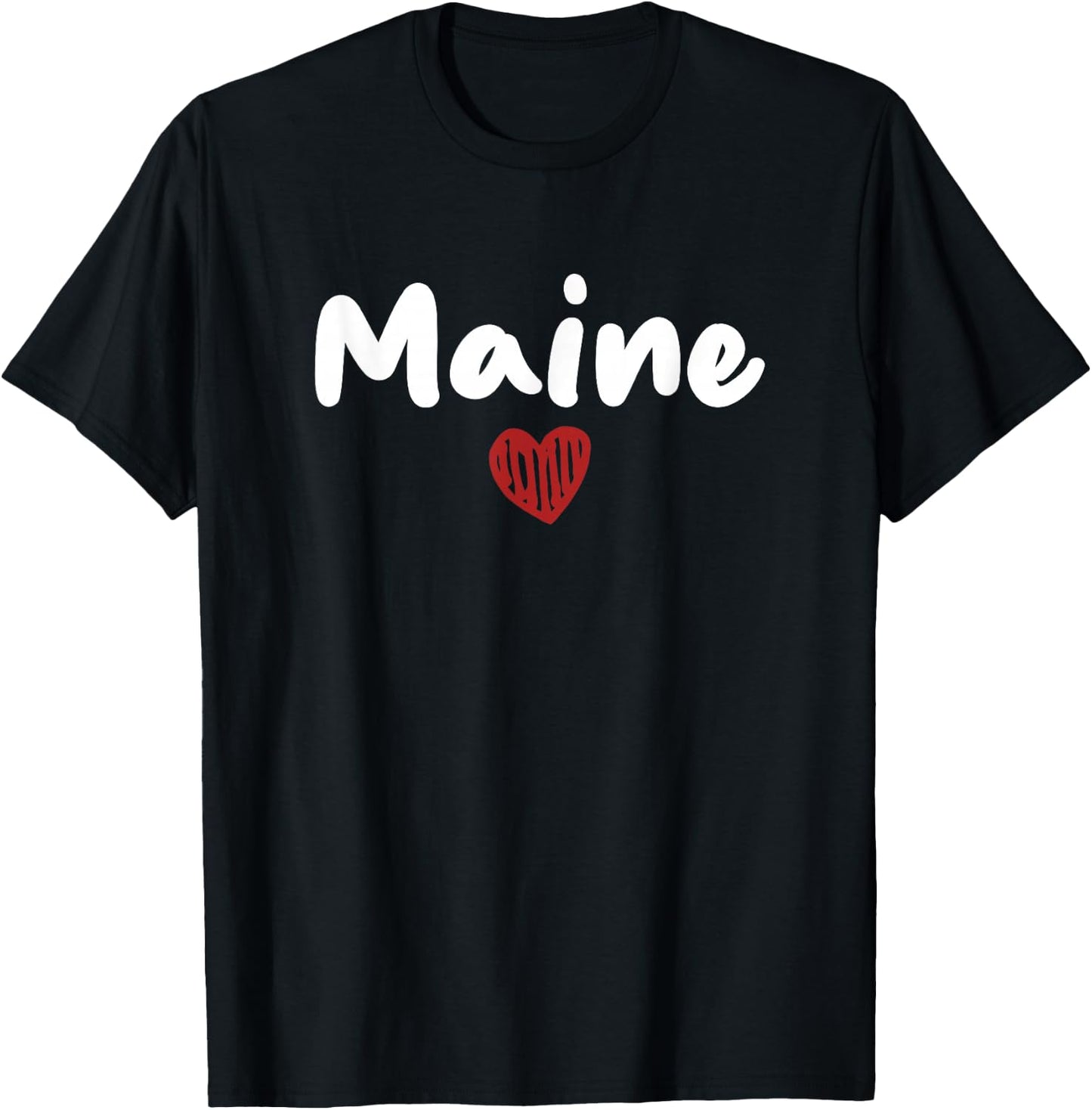Maine - I Love Maine - Classic T-Shirt - T-Shirt | Black