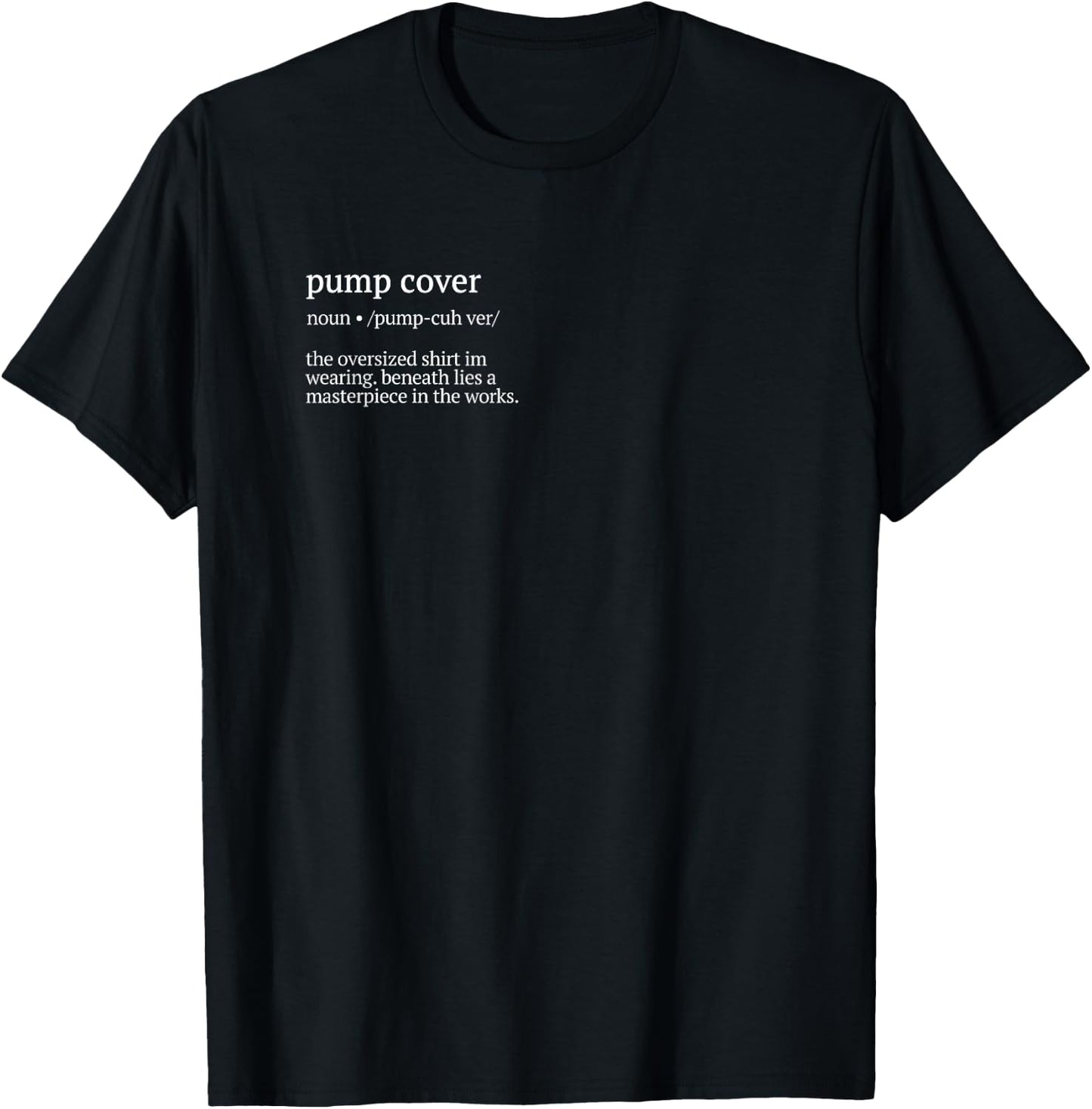 Pump Cover Definition Gym Pump Cover Workout Oversized T-Shirt - T-Shirt | Black