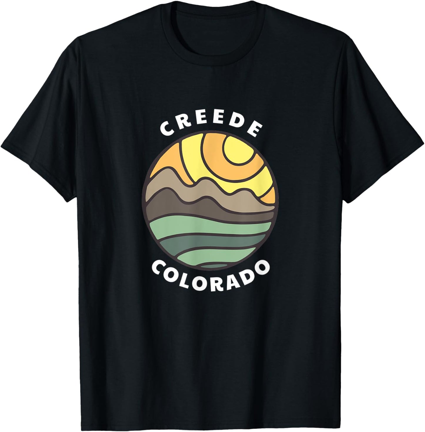 Creede Colorado Rocky Mountains CO Vacation Souvenir T-Shirt - T-Shirt | Black