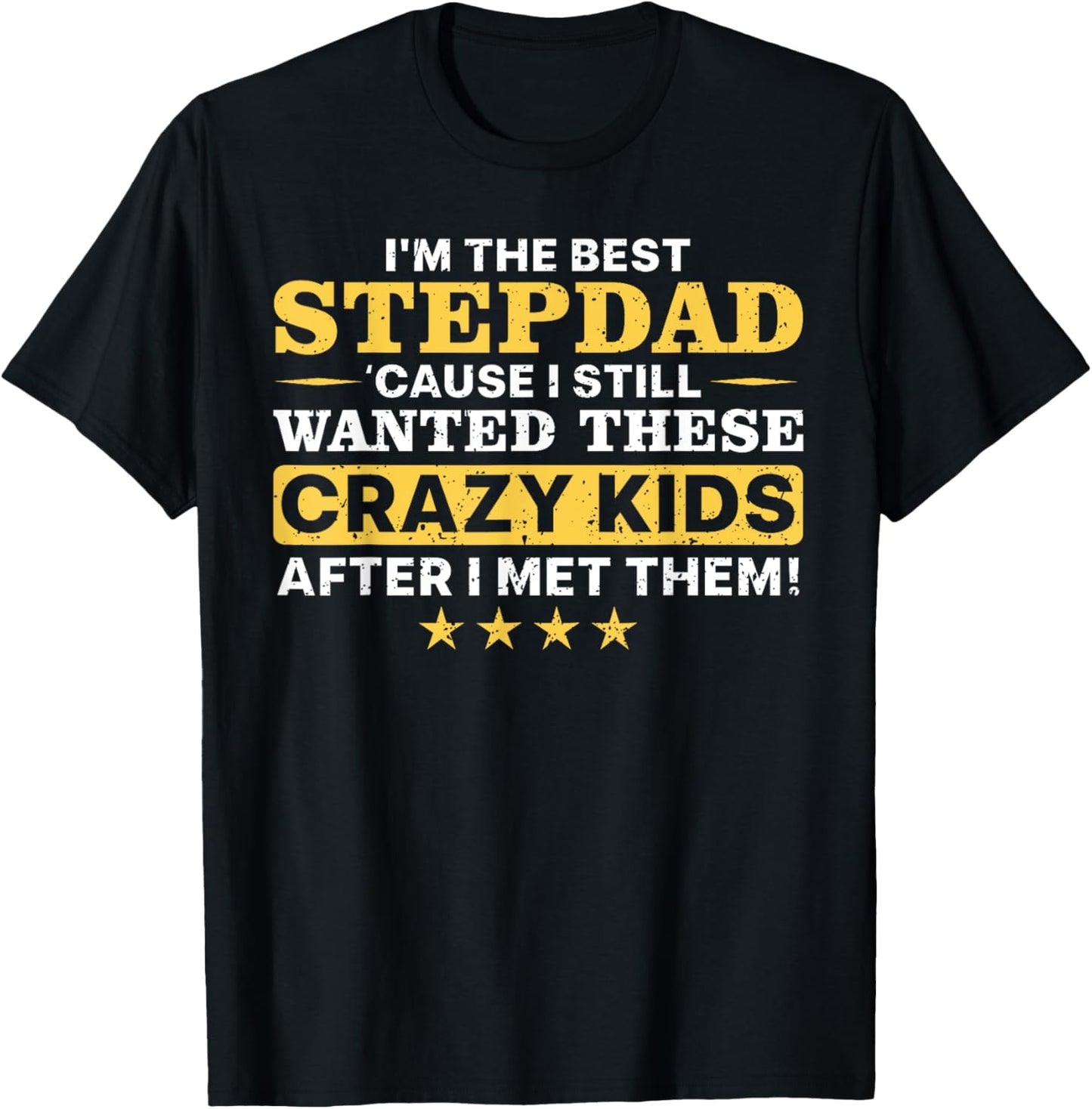Cool Stepdad Father Step Dad Parenthood Stepfather T-Shirt - T-Shirt | Black