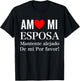 I Love My Wife Yo Amo Mi Esposa In Spanish Funny Latina T-Shirt - T-Shirt | Black