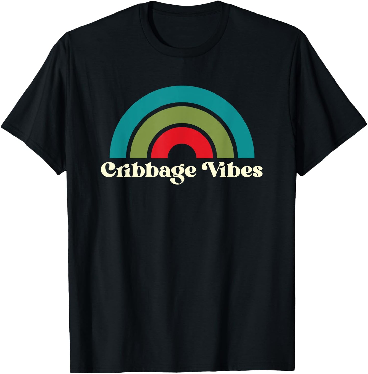 Funny Cribbage Vibes Card Game Cribbage T-Shirt - T-Shirt | Black