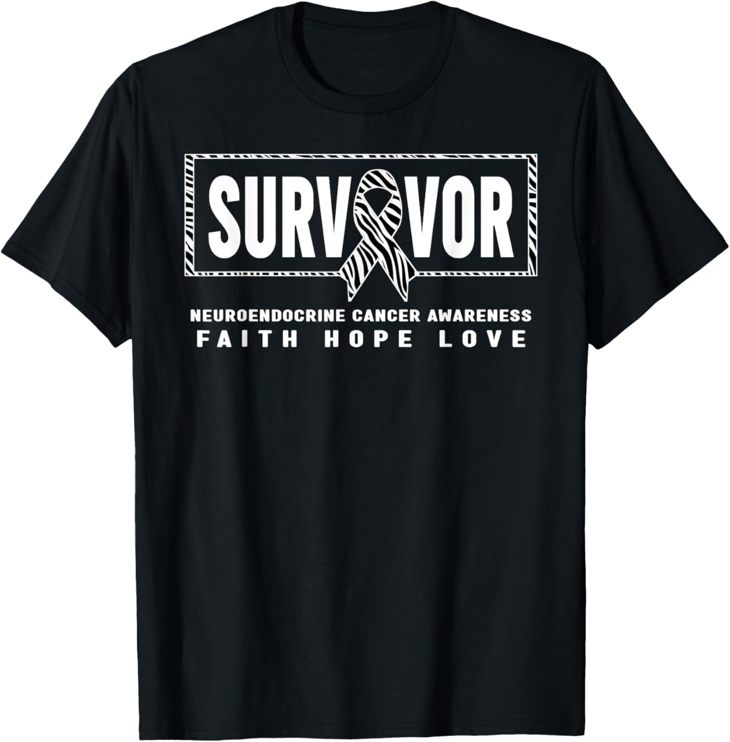 NET Cancer Survivor Shirt - Neuroendocrine Cancer Awareness T-Shirt - T-Shirt | Black