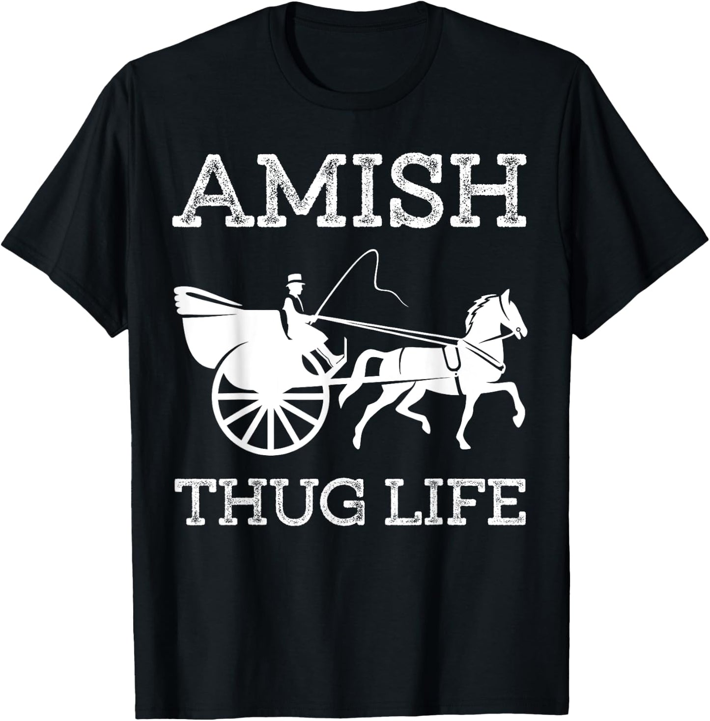 Amish Thugs Life Amish T-Shirt - T-Shirt | Black