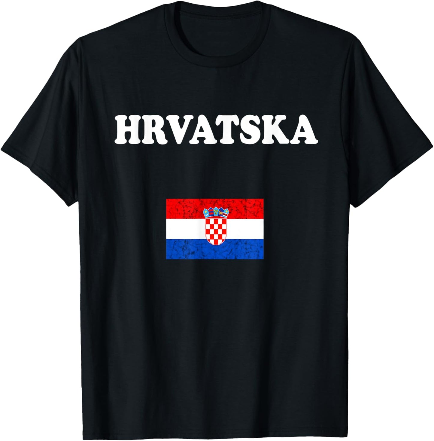 Hrvatska Croatian Pride Croatian Roots Croatian Flag Croatia T-Shirt - T-Shirt | Black