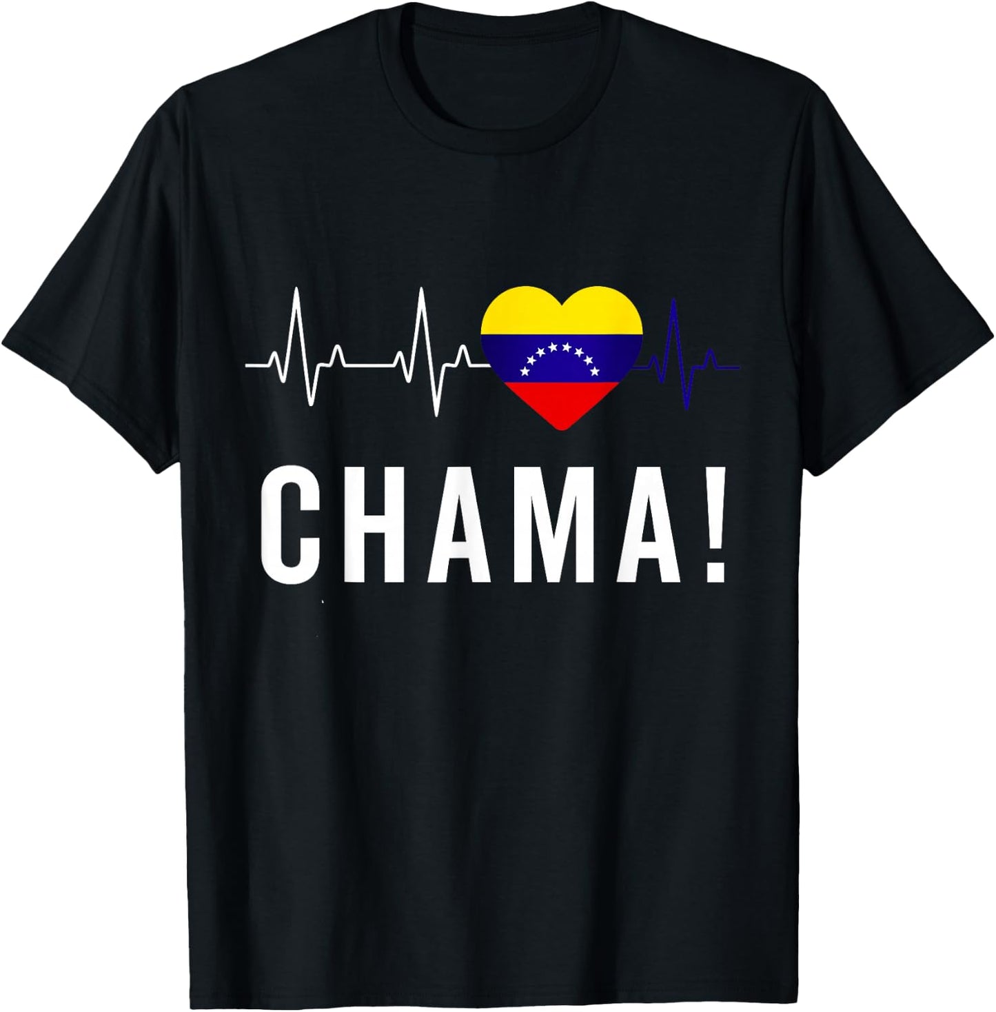 Venezuela Flag Pride Bandera Venezolana Camiseta Chama Girl T-Shirt - T-Shirt | Black