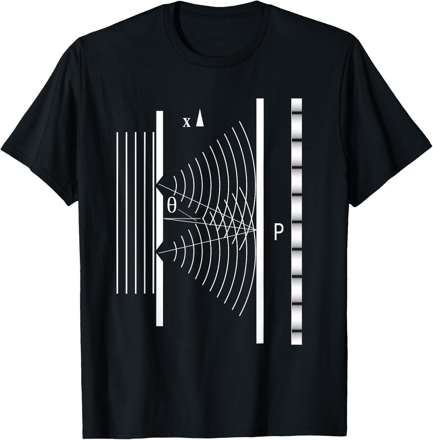 Double Slit Experiment Particle Physics Lover Physicist T-Shirt - T-Shirt | Black