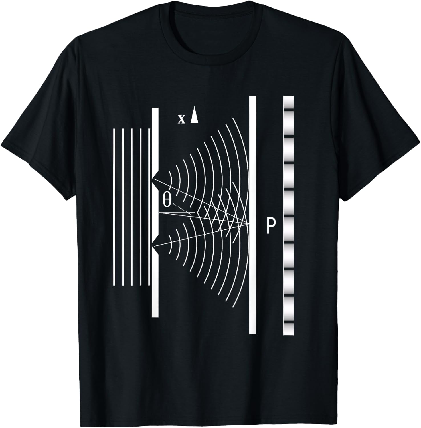 Double Slit Experiment Particle Physics Lover Physicist T-Shirt - T-Shirt | Black